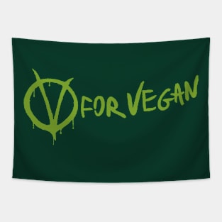 V for Vegan (title) Tapestry