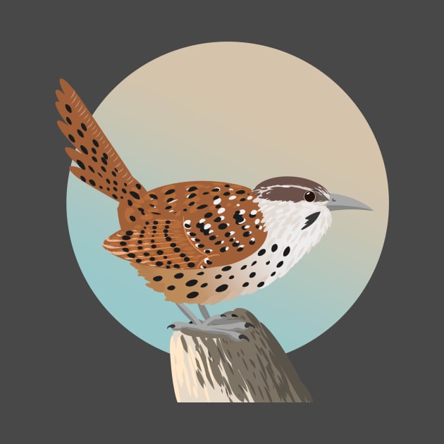 Spotted wren by Zolinstudio