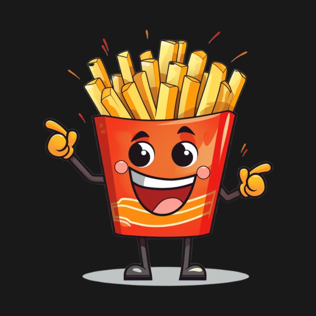 kawaii french fries T-Shirt cute by nonagobich