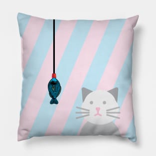 cat fishing soya sauce Pillow