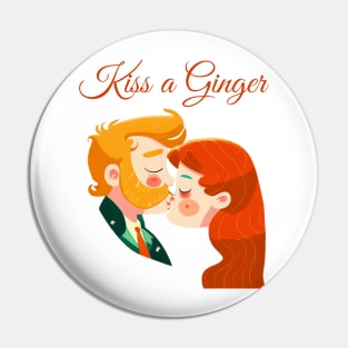 Kiss a Ginger Day Pin