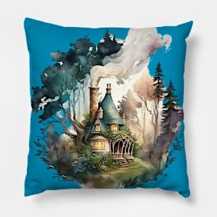 Enchanted Home in the Woods Pillow