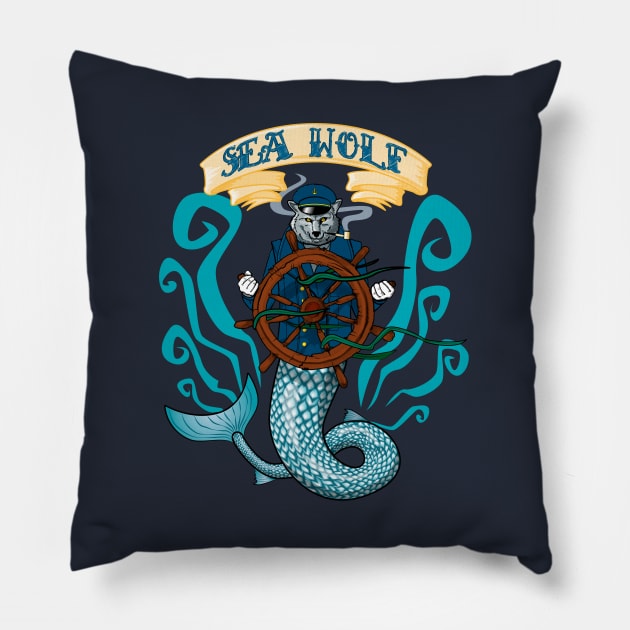 Sea Wolf Pillow by Maxsomma