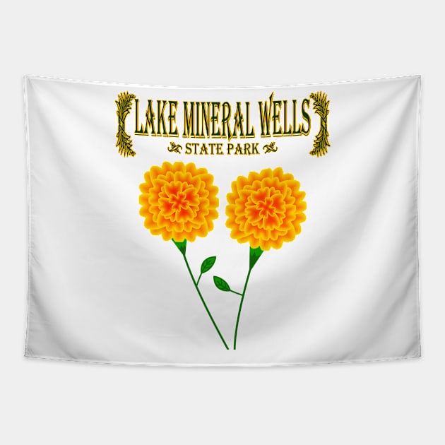 Lake Mineral Wells State Park Tapestry by MoMido