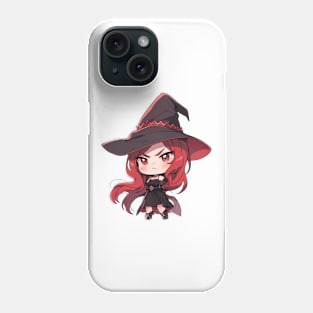 Cute Red Halloween Witch Phone Case