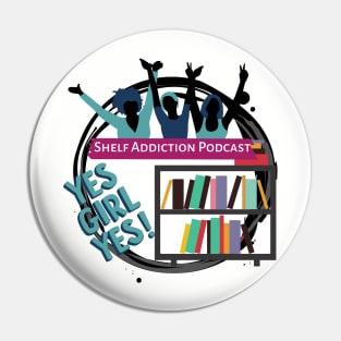 Book Divas Silhouette Pin