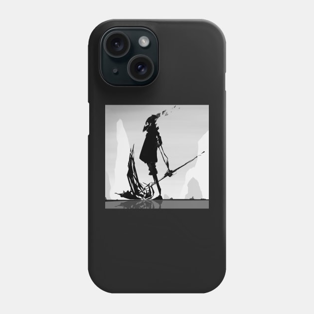 Shattered Tin Can Reaper Print Phone Case by JHeavenor