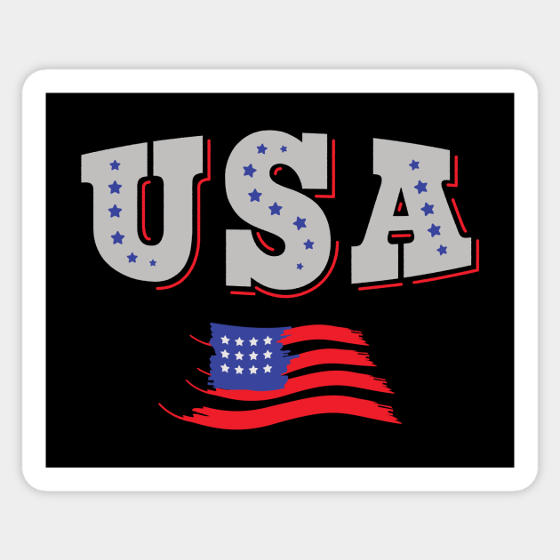 USA Soccer Fan Jersey Shirt American Flag - Usa Soccer - Sticker ...