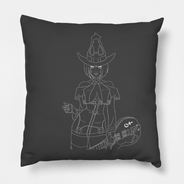 I-No Line Art Pillow by RFillustrations