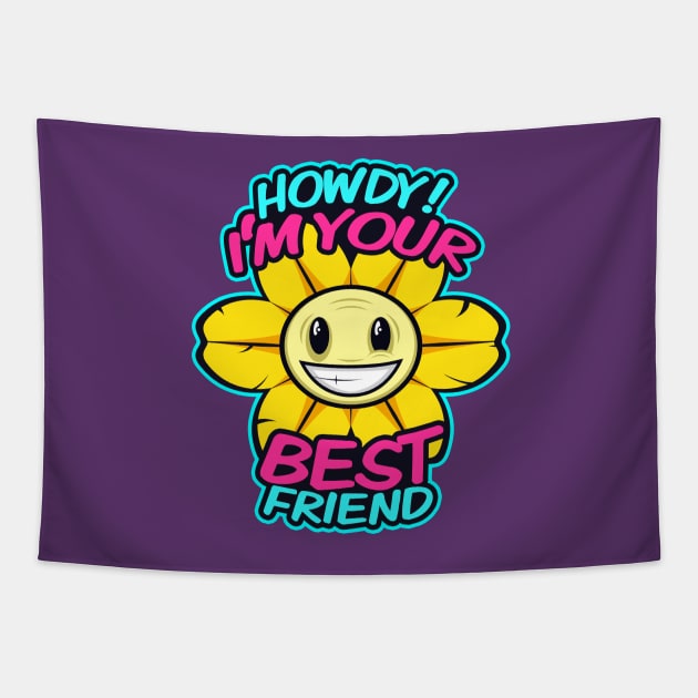 Friendly Flowey Tapestry by Archanor