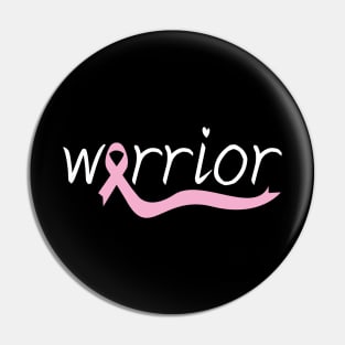 Warrior T-shirt, Breast Cancer Awareness Tee, Pink Ribbon Shirt, October Tees, Cancer Survivor Gift, Pink October Shirt, Women Graphic Tee Pin