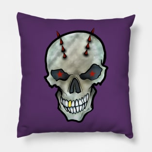 Rock Star Skull Pillow