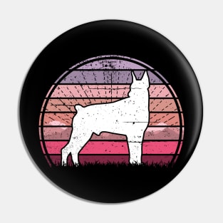 Doberman Pink Sunset Pin