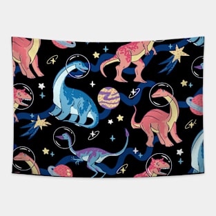 Super Cool Dinos in Space Tapestry