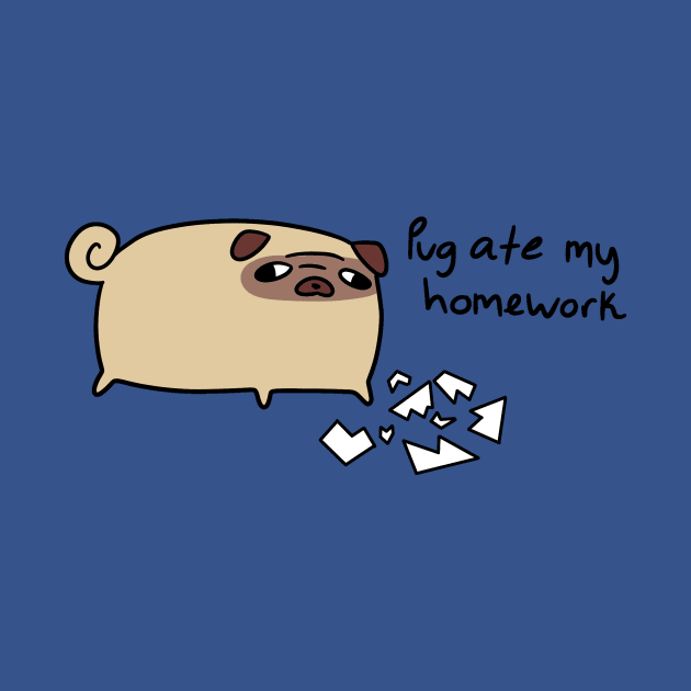 Pug Ate My Homework by saradaboru