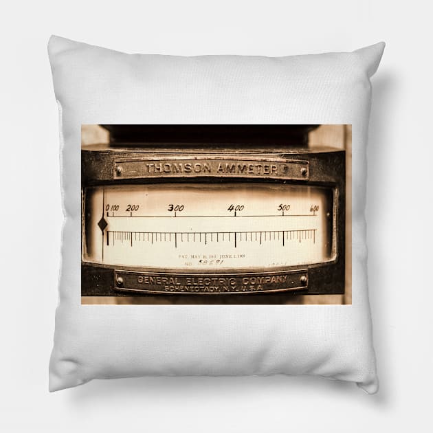 Vintage Thompson Ammeter  2 Pillow by Robert Alsop