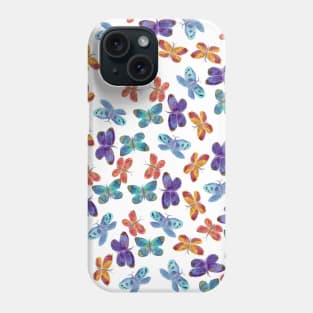 Butterflies Watercolor Pattern Phone Case