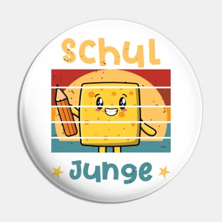 Schuljunge 1. Klasse Smile Schulbeginn T shirt Pin