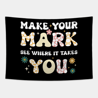 Make Mark Flowers International Dot Day Tapestry