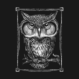 Owl White T-Shirt