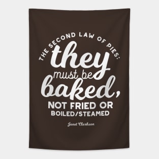 Pie quotes by Janet Clarkson v3 Tapestry