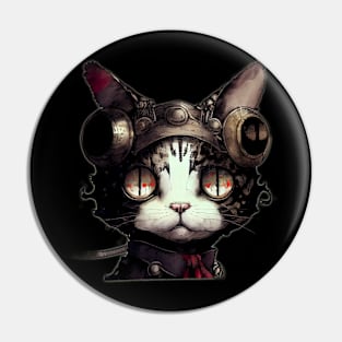 Time Traveling Cat Pin