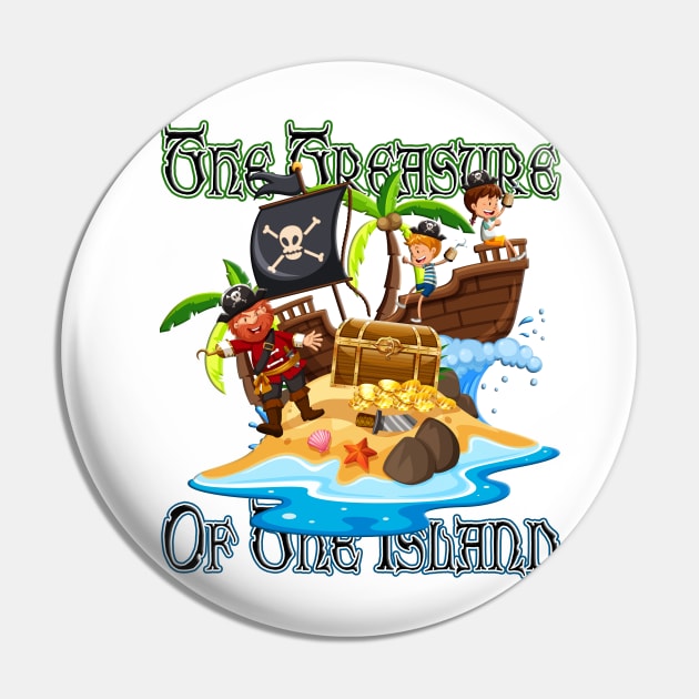 The Treasure Of The Island Pin by black8elise