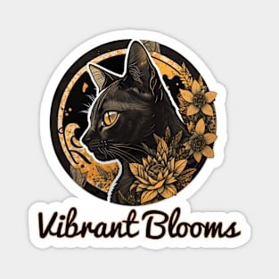 Celebrating Heritage: The African Black History Cat and Flowers Magnet