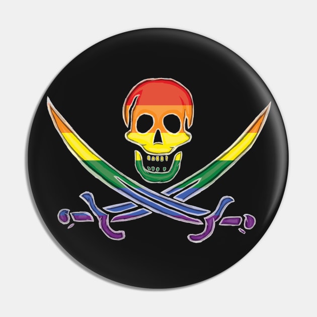 Pirate Pride (darkMode) Pin by BeSmartFightDirty