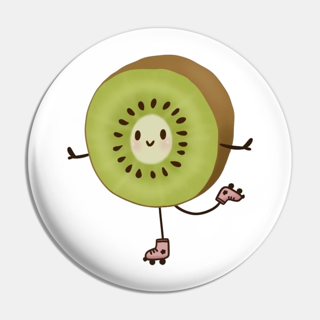 Roller Skating Kiwi Pin by herofficial