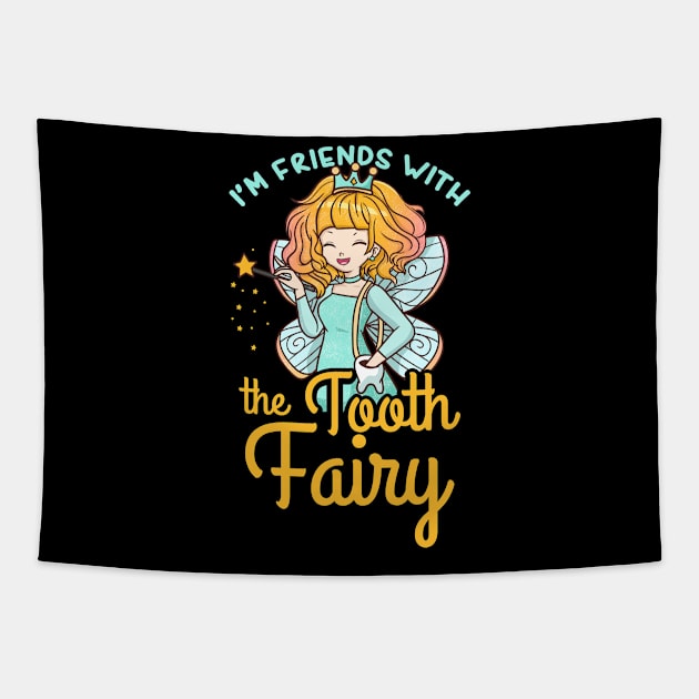 Tooth Fairy Pediatric Dentist Tapestry by CreativeGiftShop