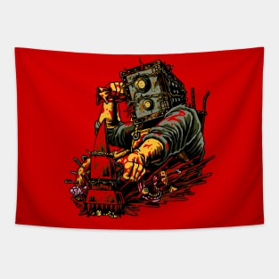 The Keeper - Boxhead Tapestry