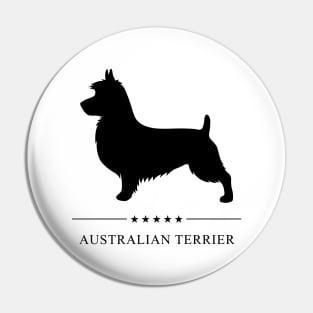 Australian Terrier Black Silhouette Pin