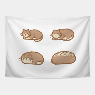 Cat Bread Loaf Evolution Tapestry