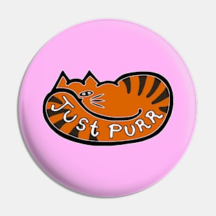 JUST PURR, Orange Tabby Pin