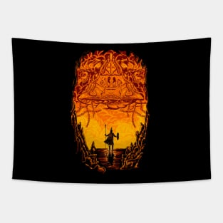 Spartan Vs Hell Tapestry