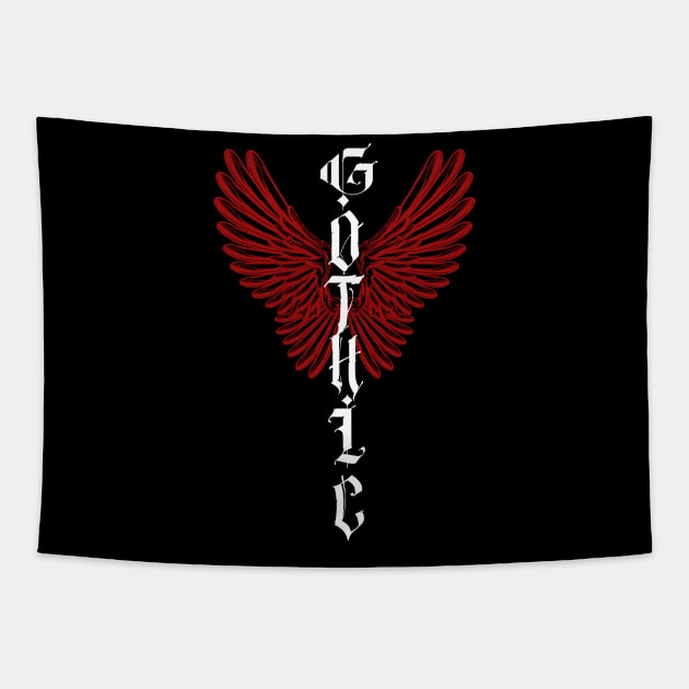 Gothic Wings Tapestry by Harlequins Bizarre