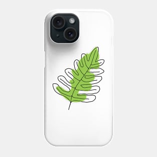 leaf art drawing Phone Case