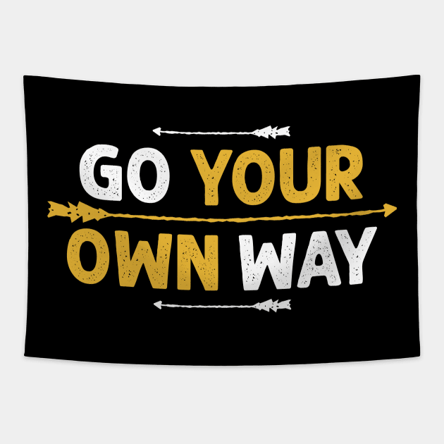 Go your own way Tapestry by yasserart