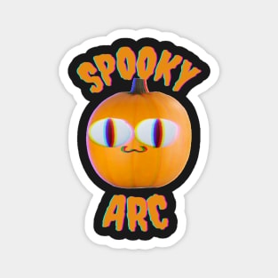 neco arc hallween funny pumpkin head Magnet