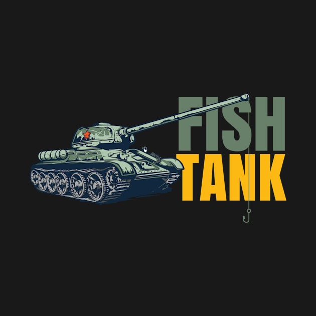 Fish army tank fun design. by SzarlottaDesigns