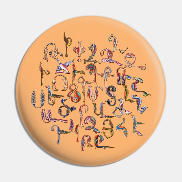 Armenian Birds Alphabet Pin by Peter Awax