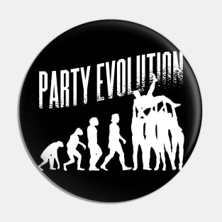 the party evolution in silhouette style, best gift for party lovers Pin