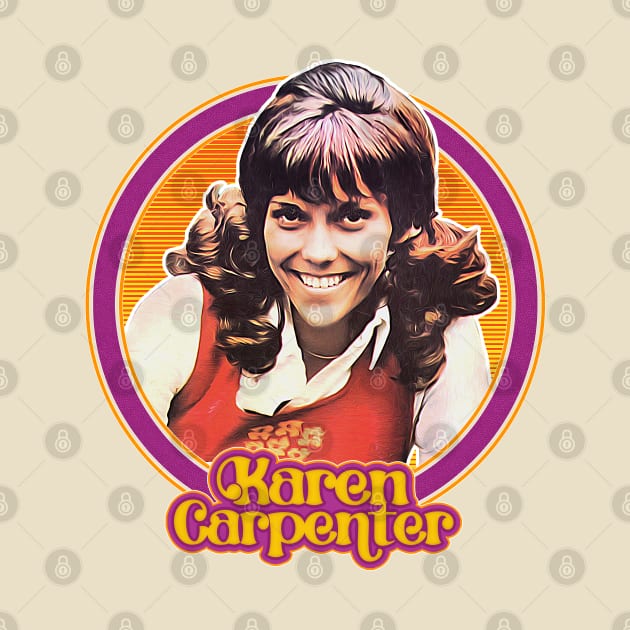 Karen Carpenter / Retro 70s Aesthetic Fan Design by DankFutura