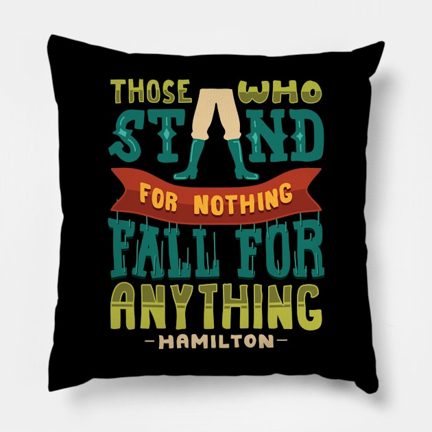 Hamilton Statesman USA Präsident Alex Funny Gift Pillow by bigD