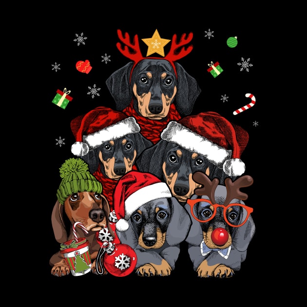 Christmas Tree Xmas Noel Decoration Gift Dachshund by webster