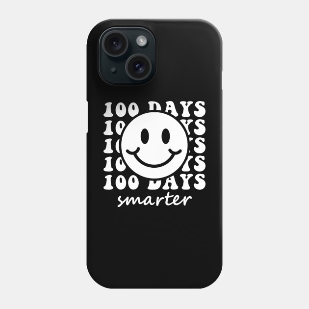 100 Days Smarter 100th Day Of School Teacher Students Gifts Phone Case by Emma Creation