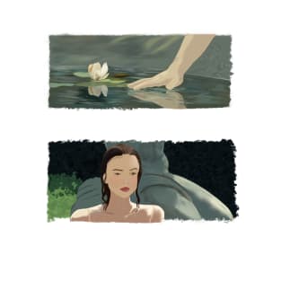 Water Lily and woman T-Shirt