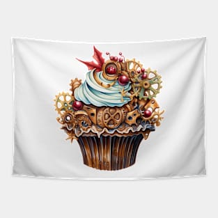 Steampunk Christmas Cupcake Tapestry