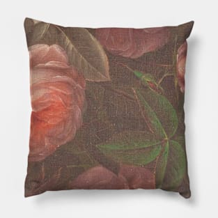 Vicorian Roses Neck Gator Leafy Pink Roses Pillow